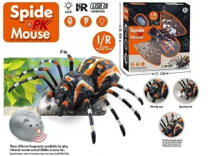 Figurka pająk sterowany, na podczerwień, funkcja pary, świecące oczy, ładowarka USB wkład Adar (600089)
