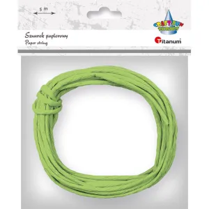 Sznurek Craft-Fun Series papierowy limonkowy 5m Titanum (G77)
