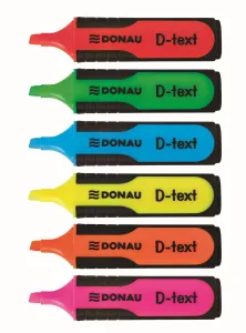 Zakreślacz D-Text wkład żółty 1,0-5,0mm Donau (7358001PL-11)