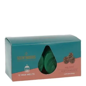 Świeca ScentMoods wosk zapachowy Winterwoods 12 sztuk Zielony Pavoncella (8720935400219)