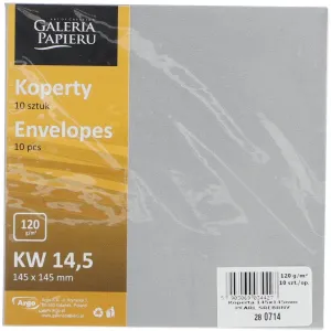 Koperta Galeria Papieru pearl 145x145 - srebrna 145mm x 145mm (280714)
