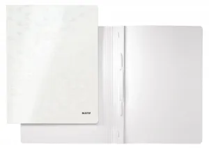 Skoroszyt Leitz WOW A4 - biały perłowy 80g (30010001)