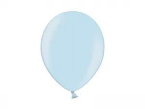 Balon gumowy Partydeco metalizowany 100 szt niebieski jasny (12M-073)