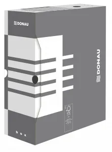 Pudło archiwizacyjne Donau A4 - szary 120mm x 340mm x 297mm (7662301FSC-13)