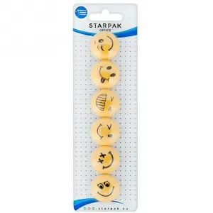 Magnes Starpak Emotki - żółty śr. 30mm (378346)