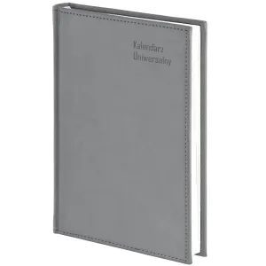 Kalendarz książkowy (terminarz) SZARY UNIWERSALNY DZIENNY A4 Wokół Nas (238 A4DB)