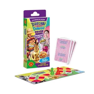 Gra planszowa CIEKAWOSTKI O ŚWIECIE CIEKAWOSTKI O PRZYRODZIE - DZIECIAKI KONTRA DOROŚLI TRAVEL Alexander