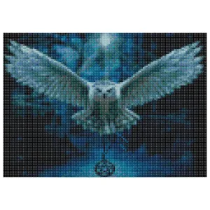 Zestaw kreatywny Diamentowa mozaika 30x40cm Sowa Flamingo Line (TMS24372)