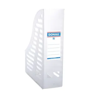 Pojemnik na dokumenty pionowy A4 przezroczysty poliester [mm:] 85x245x 315 Donau (7464001PL-09)