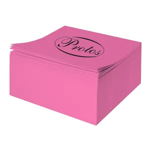 Kostka papierowa Protos Origami - różowy 84mm x 84mm x 30mm