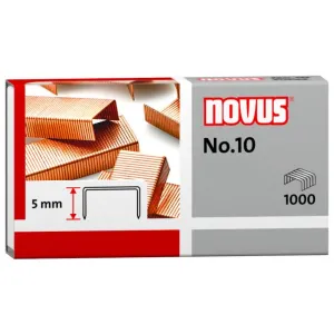 Zszywki 10 miedzianowe nr 10 1000 szt Novus (040-0207)
