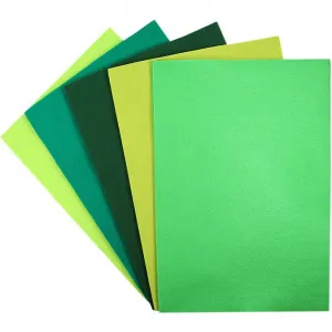 Filc Titanum Craft-Fun Series tonacja zielona kolor: mix 10 ark. 210mm x 297mm (345158)