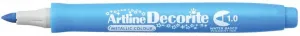 Marker permanentny Artline metaliczny decorite, niebieski 1,0mm pędzelek końcówka (AR-033 1 8)
