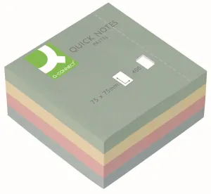 Notes samoprzylepny Q-Connect pastelowy mix 400k 76mm x 76mm (KF01347)