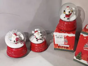 Ozdoba świąteczna pozytywka kula ze śniegiem 15x11cm Adar (624955)