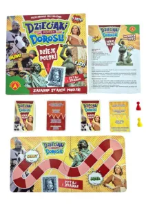 Gra planszowa DZIEJE  POLSKI DZIECIAKI KONTRA DOROŚLI Alexander