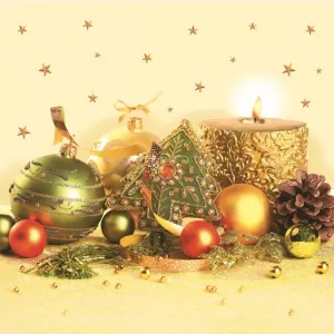 Serwetki Pol-mak gwiazdka - mix 330mm x 330mm (Sd GW)