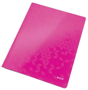 Skoroszyt Leitz WOW A4 - różowy metaliczny 80g (30010023)