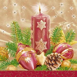 Serwetki Pol-mak gwiazdka - mix 330mm x 330mm (Sd GW)