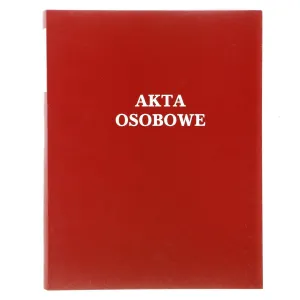 Teczka do akt osobowych Warta ABCD niezadrukowana A4 - czerwona 250g 230mm x 310mm (021824-339-006)