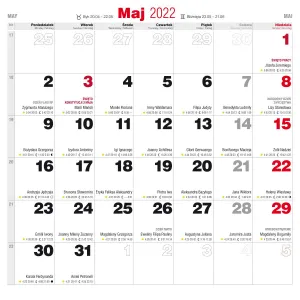 Kalendarz ścienny Avanti wieloplanszowy 300mm x 300mm (KAD-9)