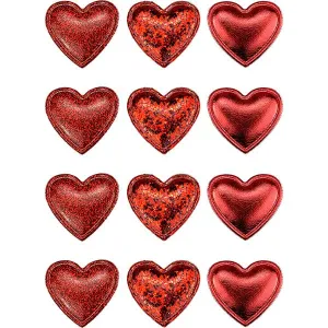 Ozdoba materiałowa Craft-Fun Series samoprzylepna Czerwone serduszka Titanum (BJ25042711)
