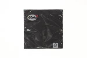 Serwetki czarny papier [mm:] 330x330 Pol-mak (002300)