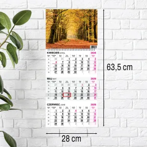 Kalendarz ścienny LAS A4 Press