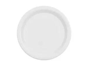 Talerz jednorazowy białe papier śr. 230mm 6 szt Partydeco (TPP102-008)