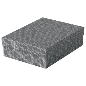 Pudło archiwizacyjne Esselte Home rozm. M płaskie - szare 260mm x 360mm x 100mm (628285)