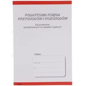 Druk offsetowy Stolgraf Podatkowa księga przychodów / rozchodów A4 A4 18k. (P46)