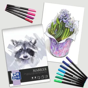 Blok artystyczny DO MARKERA A4 180g 15k Oxford (400166104)