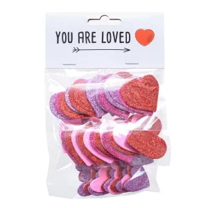 Naklejka (nalepka) Arpex WALENTYNKI SERDUSZKA BROKATOWE (WA5915)