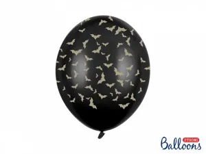Balon gumowy Partydeco Nietoperze, Pastel Black (1 op. / 50 szt.) czarny 300mm (SB14P-292-010)