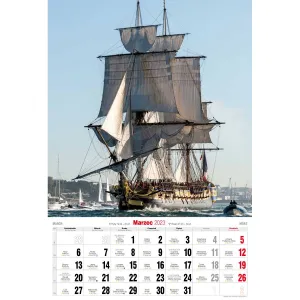 Kalendarz ścienny Avanti wieloplanszowy paskowy A3 285mm x 420mm (5901769620841)