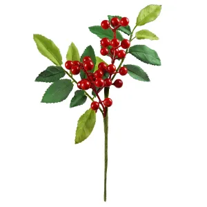 Ozdoba świąteczna Zimowa gałązka z jagodami Arpex (VB7139)
