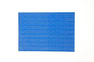 Cyfry samoprzylepne niebieskie