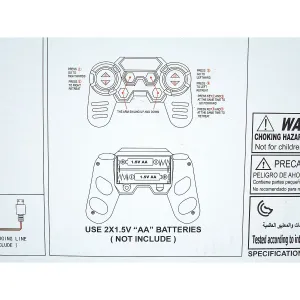 Koparka na radio, 5 funkcji, ładowarka USB Adar (523524)