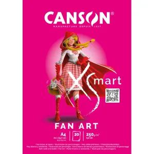 Blok artystyczny XSmart Manga A4 250g 20k Canson (32250P001)