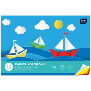 Zeszyt papierów kolorowych A5 115g 10k Interdruk (ZEPKA5)