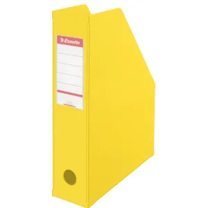 Pojemnik na dokumenty pionowy A4 Vivida żółty PVC PCW [mm:] 72x318x 242 Esselte (56001)