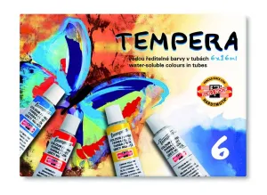 Farba tempera kolor: mix 16ml 6 kolor. Koh-I-Noor