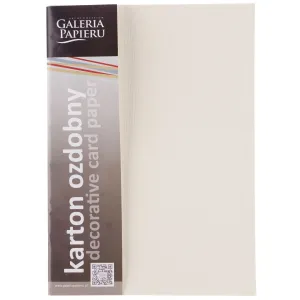 Papier ozdobny (wizytówkowy) Galeria Papieru sukno A4 - kremowy 180g (204102)