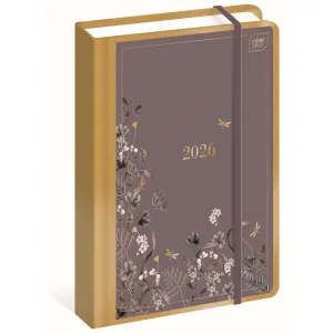 Kalendarz książkowy (terminarz) DZIENNY A5 Interdruk (METAL.SATIK)