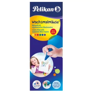 Kredki świecowe Pelikan Myszki 6 kol. (PN804073)