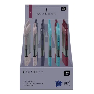 Długopis żelowy GEL ACADEMY wkład niebieski Interdruk (automatyczny)