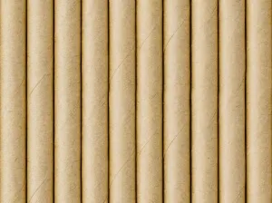 Słomka papierowe, kraft, 19.5cm 10 szt Partydeco (SPP9-031)
