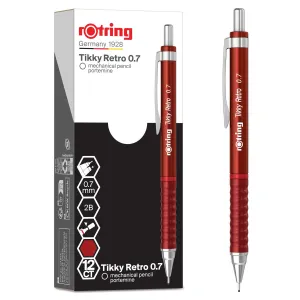 Ołówek automatyczny TIKKY RETRO RED  MP 0,7 0,7mm Rotring (2202631)