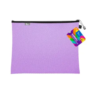 Teczka plastikowa na suwak fioletowa A4  z suwakiem 5903242105111 A4 fioletowy Tetis (BT605-F)