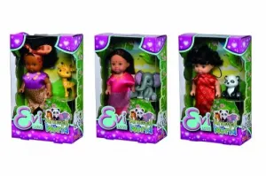 Lalka Simba Evi z dzikim zwierzątkiem 120mm